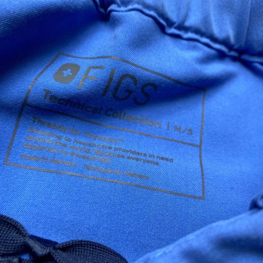 Figs Scrub Pants Technical Collection Mens M/S Blue Polyester Blend‎ FM4500S